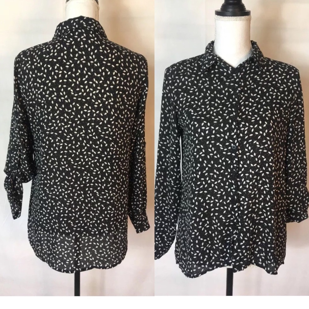 Cotton On Poppy Dandelion Long Sleeve  Blouse